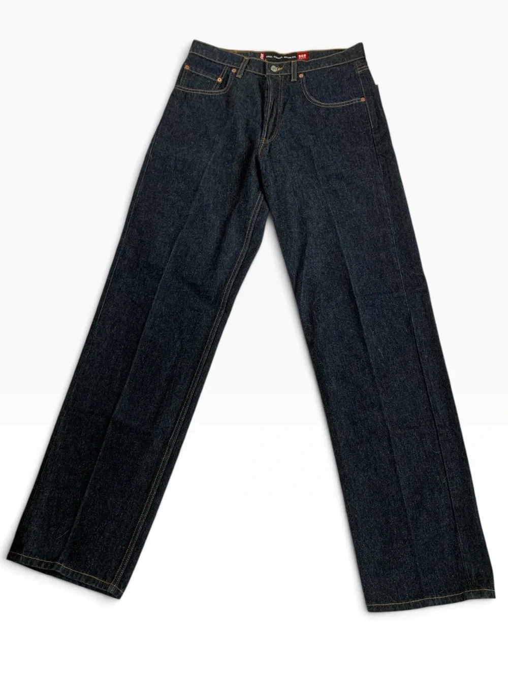 Vintage 1998 Levi’s 568 Hard Button Fly Large Straight Fit Jeans Made USA 34x36
